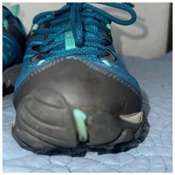 Merrell Womens 8 Athletic Outdoor Shoes Blue & Black Rubber Sole - Picture 5 of 10